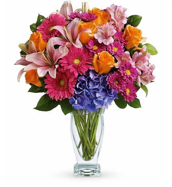 Wondrous Wishes Colorful Floral Bouquet