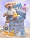 Baby's Necessities Diaper Bag Gift Basket - Pink, Blue or Teal/Yellow Gift Basket