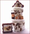 Dreamy Double Chocolate Layered Towel Cake Gift Tower Gift Basket