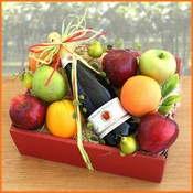Awesome Organics Fruit & Cider Sparkler Gourmet Gift Basket Gift Basket