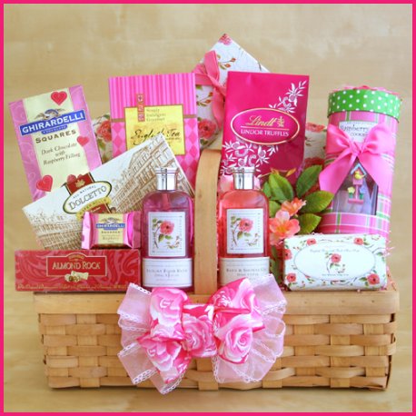 She Is An English Rose Spa Gift Basket Gift Basket