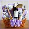 Chardonnay Relaxation Lavender Spa & Wine Gift Basket Gift Basket