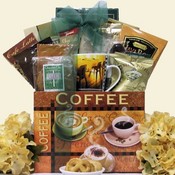 Just Java Gourmet Coffee Gift Basket - Medium Size Gift Basket