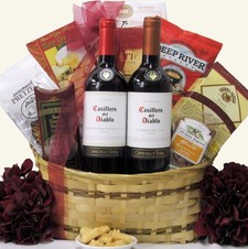 Chonca y toto Casillero del Diablo Chilean Red Wine Duo Wine Gift Basket Gift Basket