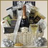 A Silver New Year's Celebration Champagne & Gourmet Gift Basket - FREE SHIP USA Gift Basket