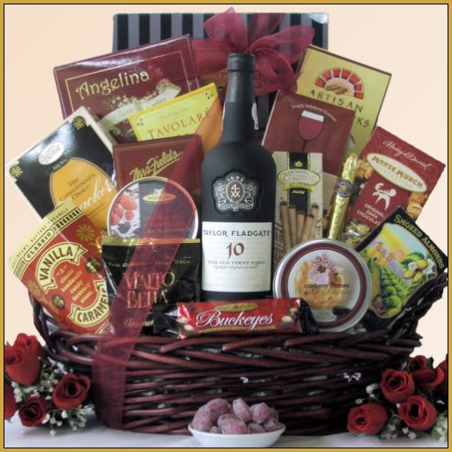 Featuring Port Wine Gift Basket - Taylor Fladgate Port