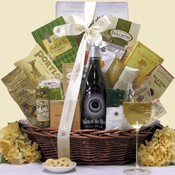 Sympathy Wine Gift Basket - Valley of the Moon Pinot Blanc Gift Basket