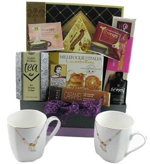 Tea Anyone? Gourmet Tea Cup & Teapot Gift Basket Gift Basket