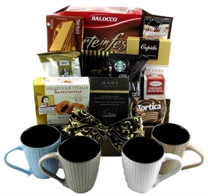 Delight In Coffee Gourmet Gift Basket - FREE SHIP CANADA Gift Basket