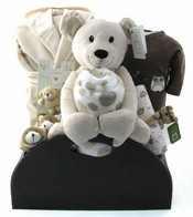 A Charmed Baby Neutral Baby Gift Basket - PERSONALIZATION Option Gift Basket