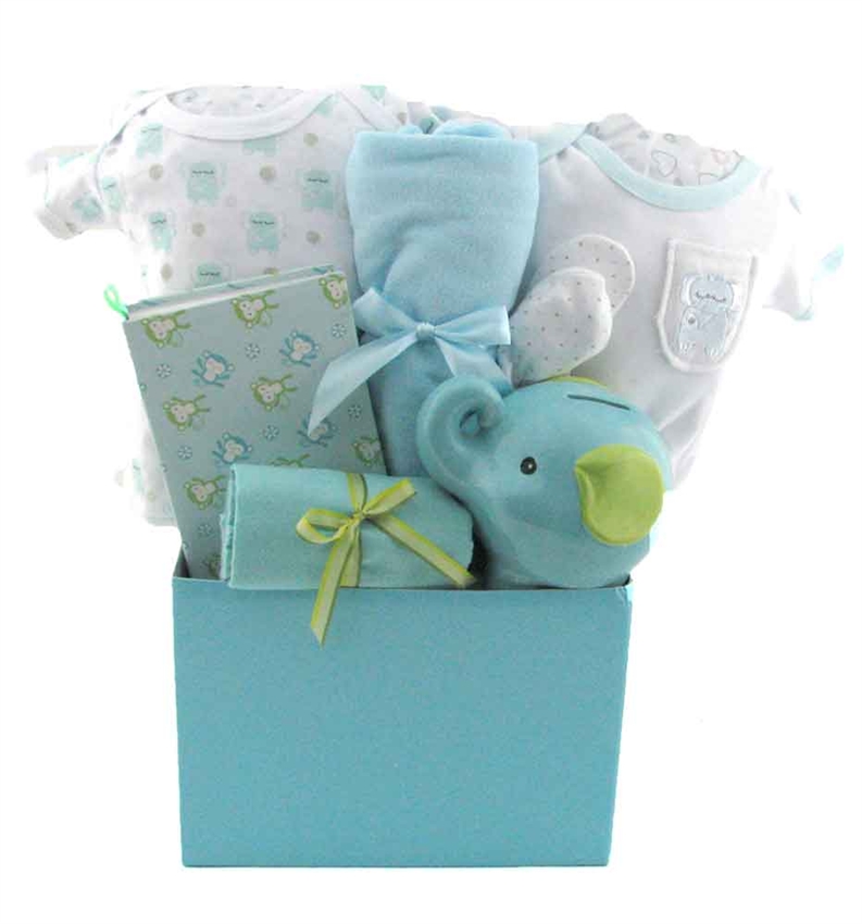 Ahoy Sailor Baby Boys Gift Basket - PERSONALIZATION Option - FREE SHIP CANADA