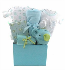 Ahoy Sailor Baby Boys Gift Basket - PERSONALIZATION Option - FREE SHIP CANADA Gift Basket