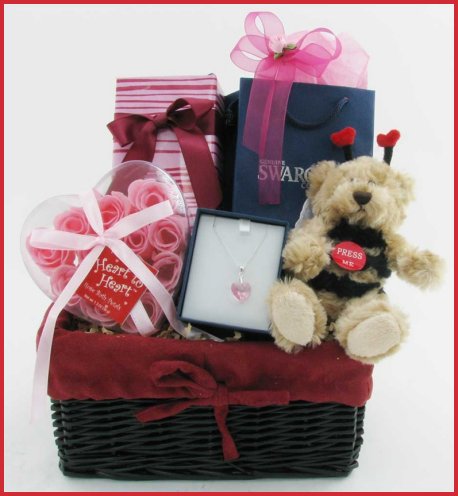 From My Heart To Yours Lovers Gift Basket - FREE SHIP CANADA Gift Basket