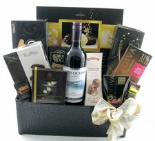 Corporate Pleasures Wine & Chocolate Gift Basket - Red Italian Wine - FREE SHIP CANADA Gift Basket