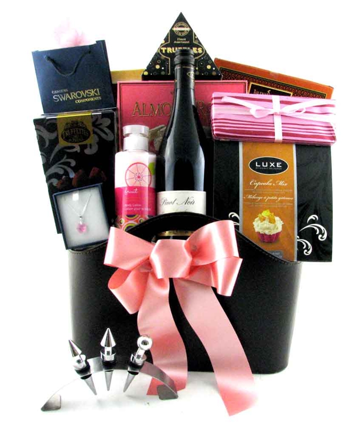 Celebrate With Chocolate & Wine Gift Basket