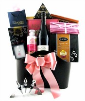 Celebrate With Chocolate & Wine Gift Basket - FREE SHIP CANADA Gift Basket