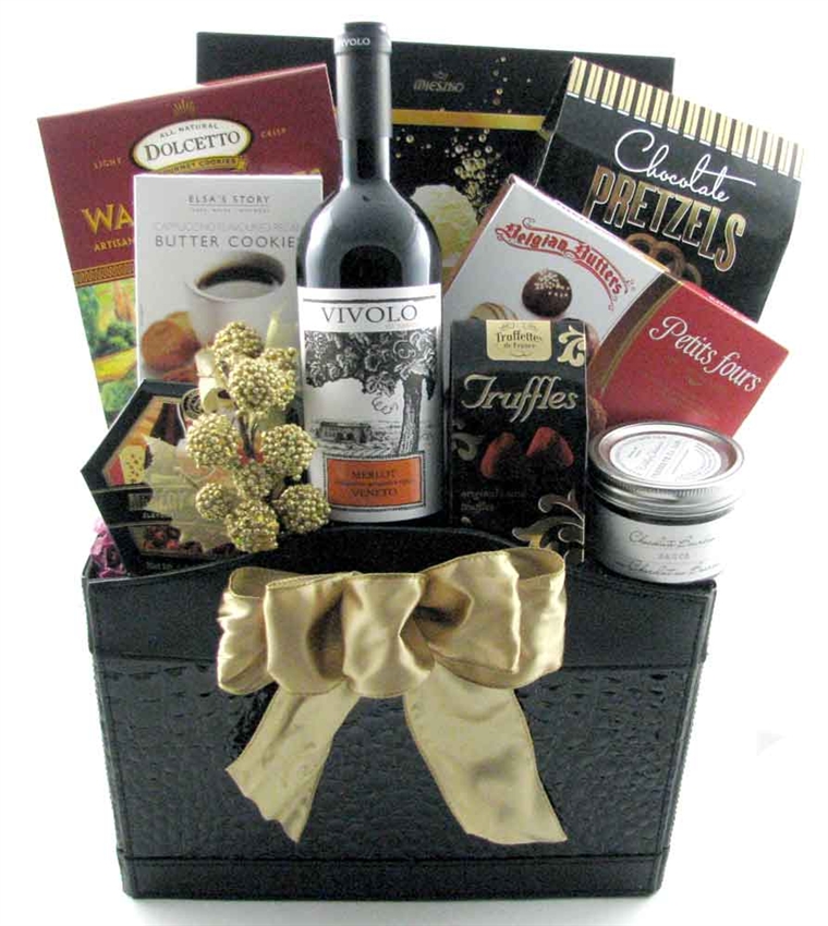The Corporate Clinch Wine & Gourmet Gift Basket