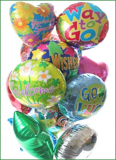 Anniversay Themed Balloons Bouquet - 1 Dozen Balloons Gift Basket