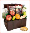 Delights Of Fruit & Treats Gift Basket/Chest - FREE SHIP USA Gift Basket