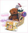 Baby Firsts Baby Gift Basket - Baby Girls Pink Gift Basket