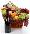 Corporate Clincher Merlot Wine, Fruit, Chocolate & More Gourmet Gift Basket Gift Basket