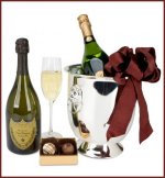 Champagne Truffles Gourmet Wine Gift Basket Gift Basket