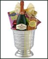 Champagne Cheers Gourmet Gift Basket / Wine Bucket Gift Basket