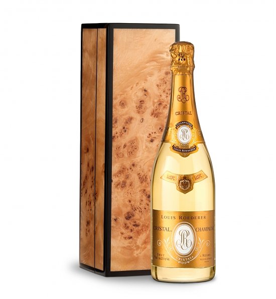 Cristal Brut with Handmade Burlwood Box